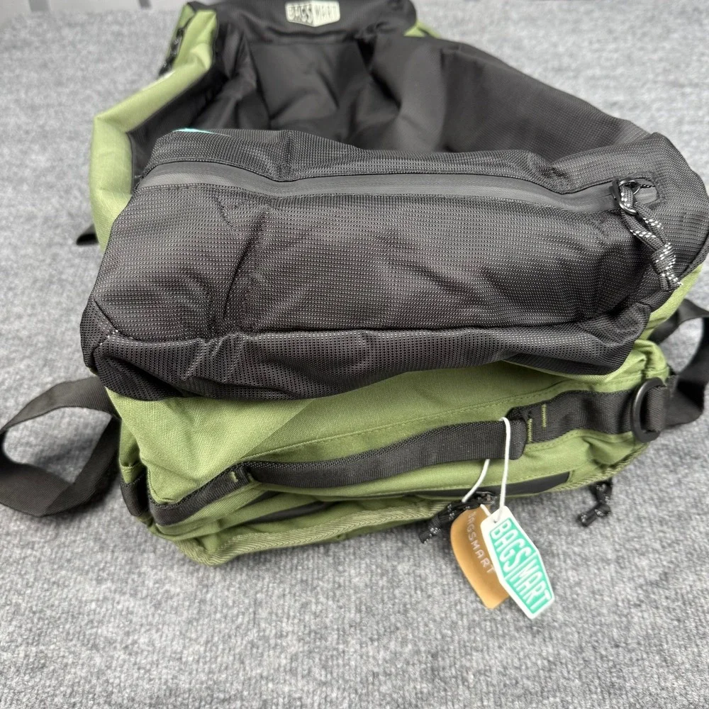 NWT Bagsmart 43L Paz Duffle Backpack Olive Green Black Travel Gym Weekend